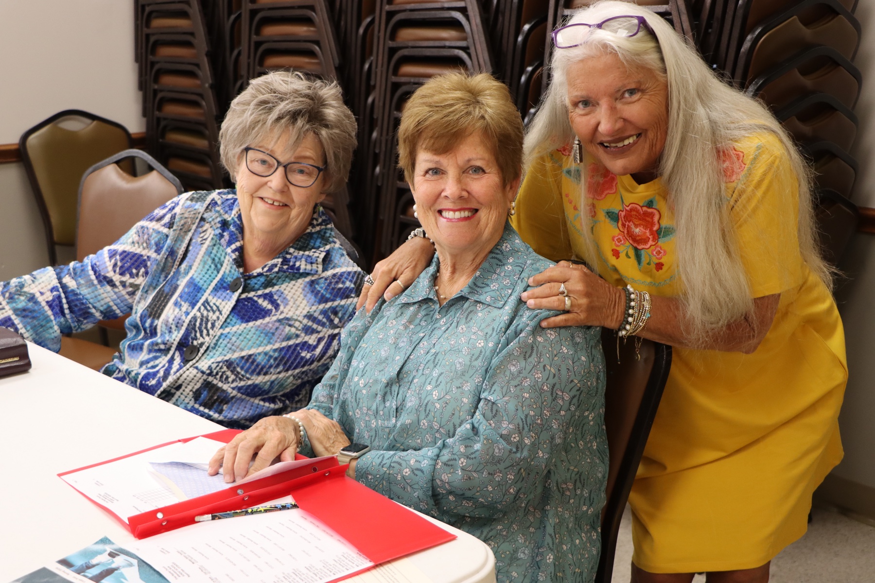 Friends enjoying fellowship at First Baptist West Point